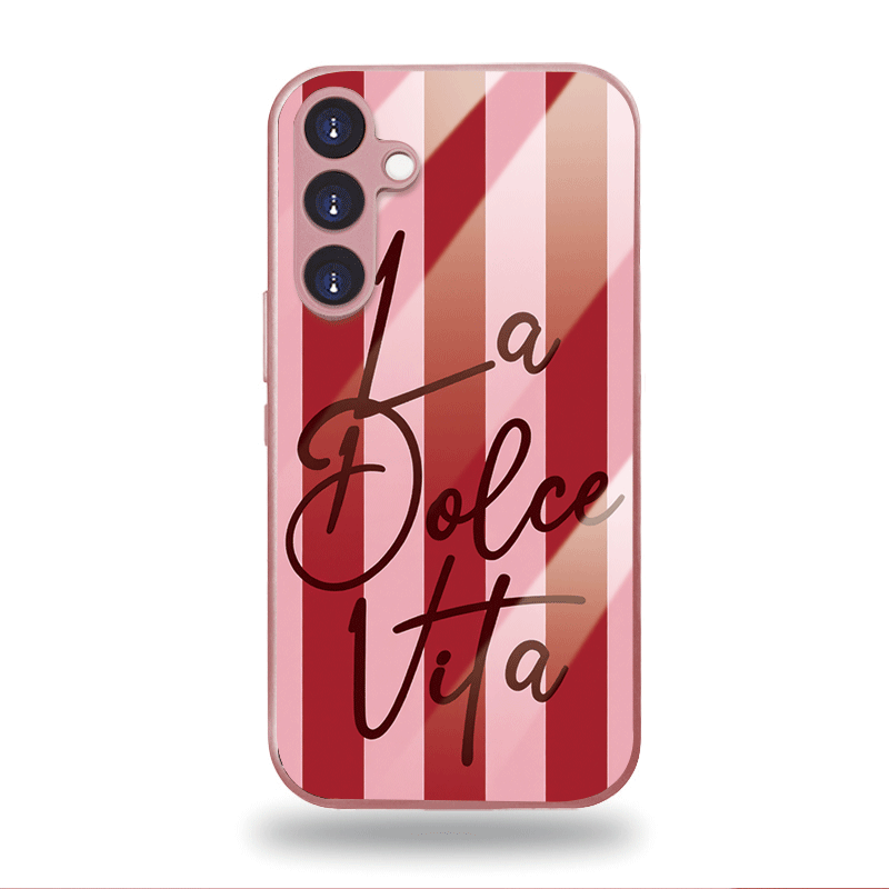 Samsung Galaxy S24 - Sweet Life Pattern Glass Phone Case
