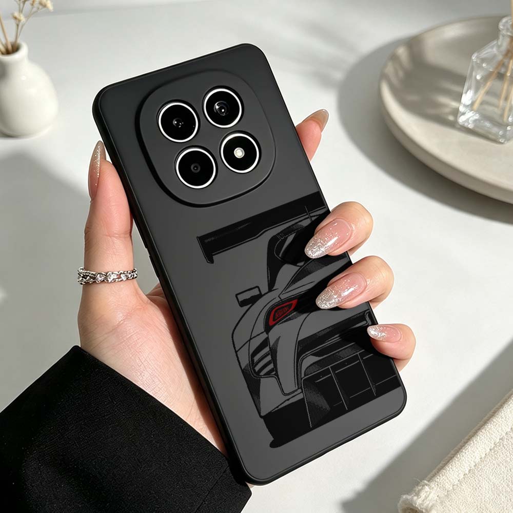 Xiaomi Redmi Note 14 - Fashion Racing Taillights Phone Case For