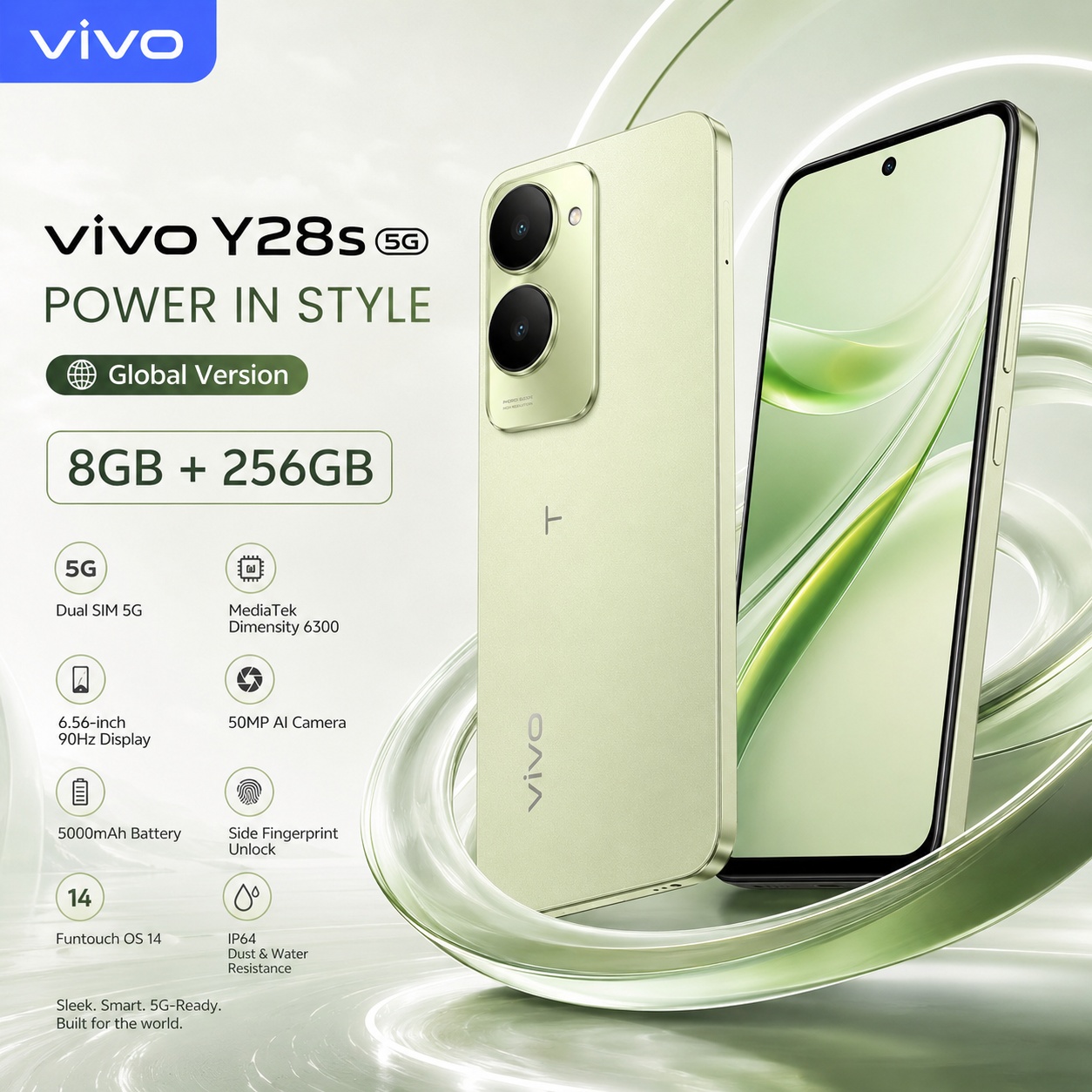 Vivo Y28 - New vivo Y28s 5G Smartphone 8GB+256GB,