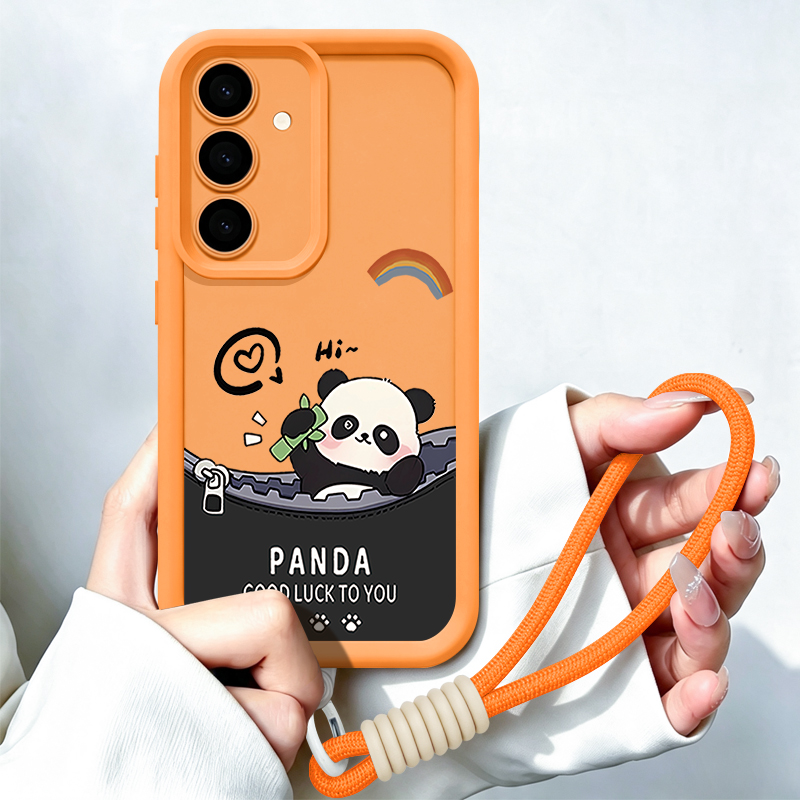 Cartoon Panda Pattern Lanyard  - огляд і ціна Samsung Galaxy S24