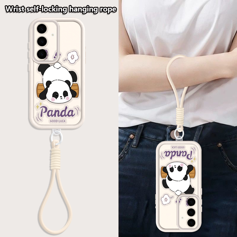 Cartoon Panda Pattern Lanyard  - огляд і ціна Samsung Galaxy S24