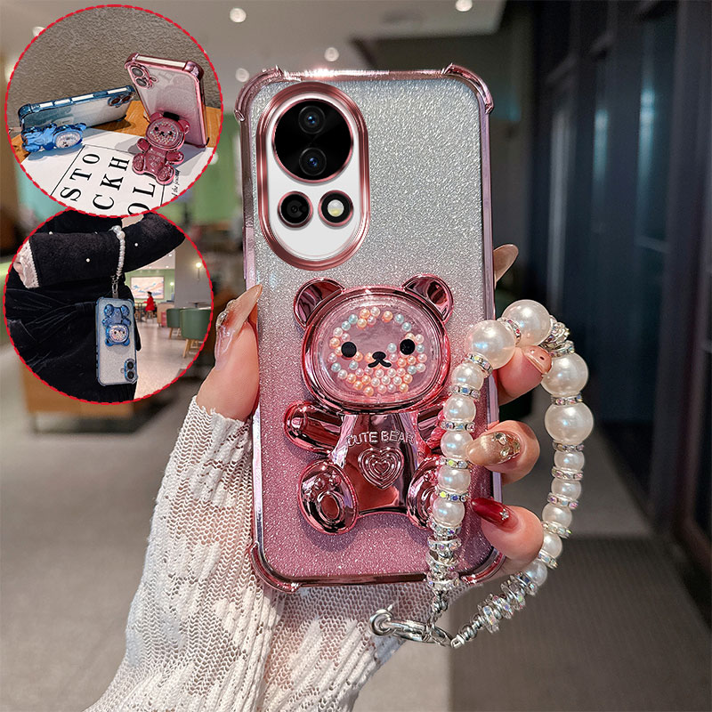 Cute Bear Cartoon Holder Pearl - огляд і ціна Huawei Nova 12