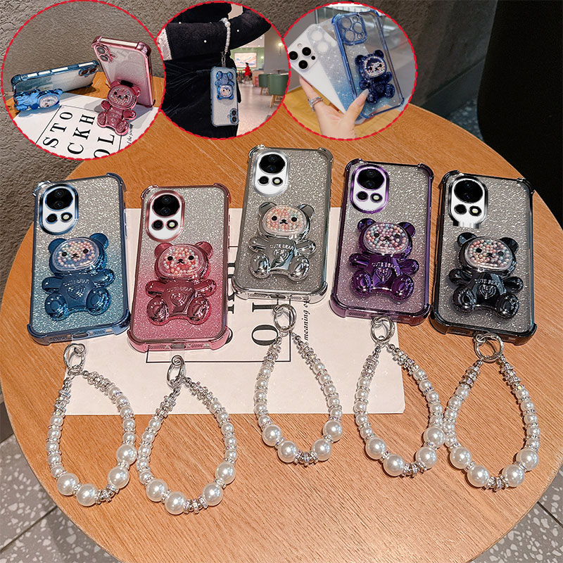 Cute Bear Cartoon Holder Pearl - огляд і ціна Huawei Nova 12