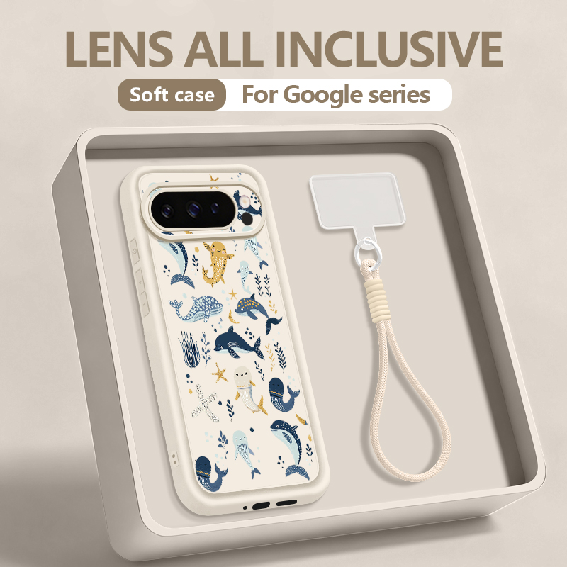 Shark Ocean Patterned TPU Phon - огляд і ціна Google Pixel 9 Pro