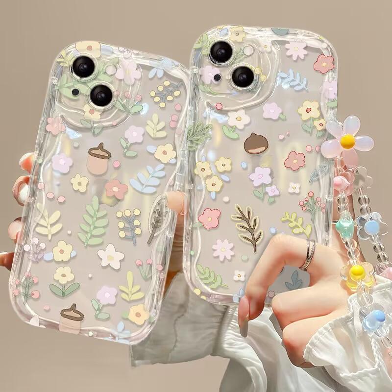 3D Flower Pearl Chain Phone Ca - огляд і ціна Oppo Reno 12